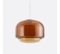Kinoko Ceiling Light in Coloured Glass Ø30.5cm Amber