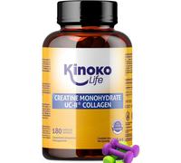 Kinoko Life Creatine Monohydrate 3000 mg with Uc Ii Collagen 180