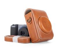 kinokoo Case for Ricoh GR/GR II/GR III/IIIx/GR IV Camera, PU Leather Texture Protective Carrying Case for Ricoh GR Series Camera with Adjustable Shoulder Strap - with Belt Loop on The Back - Brown
