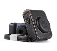 kinokoo Case for Ricoh GR/GR II/GR III/IIIx/GR IV Camera, PU Leather Texture Protective Carrying Case for Ricoh GR Series Camera with Adjustable Shoulder Strap - with Belt Loop on The Back - Black
