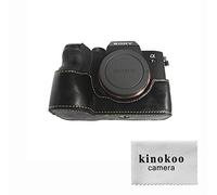 kinokoo PU Leather Bottom Case for SONY A7RM4 A7R4 Protective Grip Case Sony ILCE-7RM4 /α7R IV/A7R IV Case (black)
