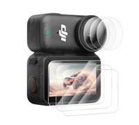 kinokoo Screen Protector for Dji Osmo Nano Action Camera, 0.25mm 9H Hardness Crystal Clear Tempered Glass Film for Dji Osmo Nano with Soft TPU Lens Film - Anti- Scratch & Bubble-free (3+3 Packs)