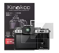 kinokoo Screen Protector for Fujifilm X-T5 camera, 0.25mm 9H Hardness Tempered Glass Film for XT5 camera - Bubble Free& Anti-Scratch&Anti-Finger Print (2 Pack)