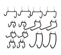 KINOMI 14 Pack Pegboard Hooks Heavy Duty Pegboard Drill Holder Power Tool Holder, Value Set, Large Pegboard Accessories and Hooks for Tools, Power Drills, Art and Craft Supplies etc