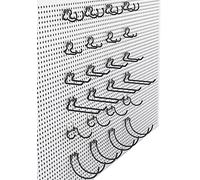 KINOMI 24 Pack Pegboard Hooks Heavy Duty Pegboard Drill Holder Power Tool Holder, Value Set, Large Pegboard Accessories and Hooks for Tools, Power Drills, Art and Craft Supplies etc Black