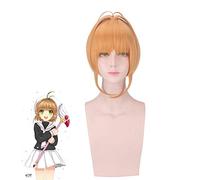 Kinomoto Sakura Cardcaptor Cosplay Wig Women Brown Short Synthetic Hair Card Captor Sakura Anime Costume Role Play Wigs