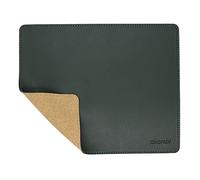 KINOPREV Leather Mouse Pad - Wood Mouse Pads with Stitched Edge,PU Non-Slip Mouse Mat,Double Side Mousepad,Waterproof Gaming Mouse Pad for Desk,Laptop,Office & Home,10.2" x 8.3",1 Pack(Blackish Green)