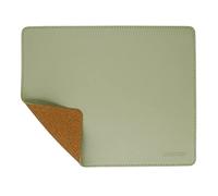 KINOPREV Leather Mouse Pad - Wood Mouse Pads with Stitched Edge,PU Non-Slip Mouse Mat,Double Side Mousepad,Waterproof Gaming Mouse Pad for Desk,Laptop,Office & Home,10.2" x 8.3",1 Pack (Matcha Green)