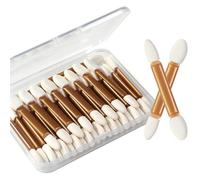 Kinretixia 30 pieces double-sided sponge brushes, eyeshadow applicator set, reusable applicator made of soft latex for make-up, ideal for applying make-up