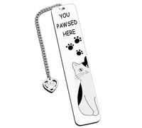 Kinretixia Cat Design Bookmark For Book And Cat Lovers, Charming Metal Bookmark, For Bookworms And Pet Owners For Everyone