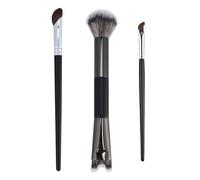 Kinretixia Set of 3 Double-Ended Sculpting Brushes for the Nose, 2-in-1 Nose Contour Brush, Angled Makeup Brush for Sculpting and Defining Nose Contour