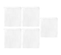 kinrguiyuez Aquarium Filter Media Bags,5X Fine Mesh Filter Media Bag for Fish Tank - Zipper Closure Multi-Purpose Water Purification Gear for Peat, Crushed Coral