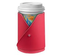 kinrguiyuez Auto Cup Holder - Clip Car Drink Holder Seat Organizer,Storage Box Leather Backseat Organizer for Water Bottle Coffee Phone Auto RV Truck Sedan SUV Travel Road Trip Organization