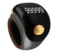 kinrguiyuez Counter Ring, 5 Digit Finger Counter Clicker Ring with Electronic Display, Portable Prayer Counting Tool, Rotating Digital Tasbeeh for Meditation, Relaxation, Active Fingers