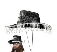 kinrguiyuez Cowboy Hat - Kids Birthday Girl Hat | Rhinestone Breathable Caps Decorations for Adults Kids Party Festival Vacation