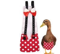 kinrguiyuez Diapers for Ducks,Reusable Duck Diaper | Reusable Duck Diapers with Bow Ties, Washable Printed Fabric Pet Poultry Nappies Supplies