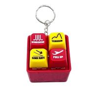 kinrguiyuez Egpws Simulator Keychain, Pilot and Crew Alarm Keychain, Aviation with Warning Sound & LED Light, Aviation Cockpit Safety Button, Airplane Alert Keychains