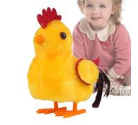 kinrguiyuez Electric Chicken Toy,Electronic Walking Chirping Chicken Plush Toy | Early Development Plush Doll for Toddler Kids Girls Children Boys Playtime Fun Exploration