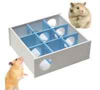 kinrguiyuez Hamster Wood Maze,Hamster House 9 Chamber Maze Tunnel - Spacious Play Toys for Tunnel Exploring, Convenient Multi-Room Hideouts for Small Breeds, Guinea Pigs