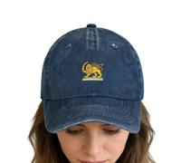 kinrguiyuez Make-Iran-Great-Again Hat Trucker Cap,Old-Fashioned Iranian Persian Flag Lion and Sun Hat, Lightweight Adjustable Cultural Theme Caps,Unisex. Navy Blue