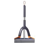 kinrguiyuez Mini Sponge Mop,Portable Self-Squeeze Short Mop | Floor Cleaning Tool With Quick-Absorption for Kitchen Floor Glass Window Hotel Tile Travel Bathroom