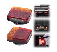 kinrguiyuez Replacement Trailer Tail Lights - Bright Safety Warning Trailer Taillight - Effective Modification Lamp Working, Night Driving Accessories for Secure Travel