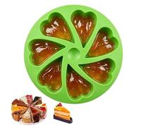 kinrguiyuez Silicone Cake Molds for Baking | 7-Cavity Heart Shaped Easy Release Mould - Chocolate Mold - for Cake Jelly Dessert Chocolate Candy Soap Candle Making