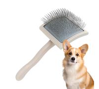 kinrguiyuez Slicker Dog Brush - Pet Cat Dog Hair Grooming Brush - Animals Care Comb, Skin Massaging Gentle Tool with Wood Handle for Small Medium Large Breeds