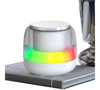 kinrguiyuez Small Speakers | Wireless 5.0 Subwoofer Speaker with RGB Light - Portable Music Player with 7 Preset Gradient Breathing Light for Bedroom Outdoor Travel Party Car Living Room Home Camping