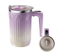 kinrguiyuez Stirring Mug, 450ml Temperature Display Mixer Cup, with Detachable Stirrer Rechargeable Self Stirring Coffee Cup, for Tea Milk Cocoa Chocolate Beverages Office Home Kitchen Cafe
