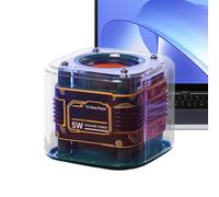 kinrguiyuez Transparent Speaker | Small Subwoofer Wireless Speaker | Smart Players for Bedroom Hiking Bike Biking Shower Beach Offices Car Garage Bonfire Nights Parties Yard