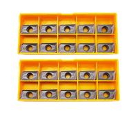 KinRite 20pcs Indexable Carbide Inserts Face Milling Inserts APMT1604PDER-M2 Replacement Inserts for End Mill Tool Holders Boring Bar Inserts Finish Cut Stainless Steel (APMT1604PDER Inserts)