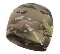 KINROCO Mens Camouflage Microfleece Thermal Beanie Hat Tactical Warm Fleece Military Camo Winter Army Airsoft Military Cap(Size:56-62cm/22.0-24.4in,Color:A)