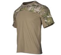 KINROCO Mens Tactical Shirt Short Sleeve Camouflage Combat Military T Shirts Pullover Tops for Outdoor Airsoft Hunting(Size:M,Color:CP)