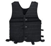 KINROCO MOLLE Tactical Assault Combat Vest Traning Protective Security Vest for Hunting Airsoft Outdoor Sport(Size:One Size,Color:black)