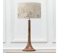 Kinross Tall Table Lamp With Enchanted Forest Eva Lampshade Voyage Maison Brown One Size