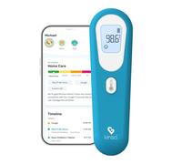 Kinsa QuickScan Non-Contact Smart Forehead Thermometer & App - Pairs with Smartphone to Track Family Health & Get Illness Guidance - Contactless, No Touch Thermometer FDA Cleared Adults & Kids