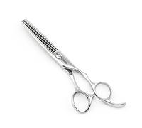 KINSARO 6 Barber Hair Scissors Hair Thinning Shears Professional Hair Thinning Scissors 30 Teeth 440C Silvery Convex Edge