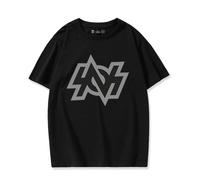 Kinsea Zenless Zone Zero Wise T-Shirt Short Sleeves, Game Print Tee Round Neck, Cosplay Costume Party Top-Black||4XL
