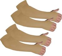 Kinship Comfort Brands Arm Protector Sleeves for Elderly Thin Skin, Bruising, Abrasion, Sun Protection, Men and Women, Nude (2 Pair), XXL