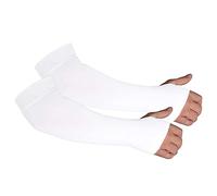 Kinship Comfort Brands Arm Protector Sleeves for Elderly Thin Skin, Bruising, Sun Protection, Men, Women, White | 1 Pair, S