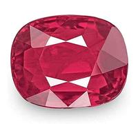 KINSHU GEMS Burma Ruby Stone 3.00 Ratti Lab Certified Untreated Unheated Natural Manikya Gemstone Manikya Loose Gemstone for Women & Men, Free Size, Natural