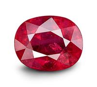 KINSHU GEMS Burma Ruby Stone 8.25 Ratti Lab Certified Untreated Unheated Natural Manikya Gemstone Manikya Loose Gemstone for Women & Men, Natural Lab Certified Ruby Stone