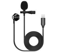 Kinsman Clip-On Lightning Lavalier Microphone with Earpiece