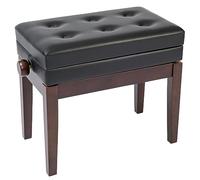 Kinsman Deluxe Adjustable Piano Bench with Storage ~ Satin Rosewood,KPB10BRN