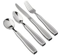 Kinsman KEatlery Weighted Utensils, Set of 4 Includes Knife, Fork, Teaspoon and Soup Spoon