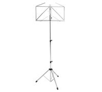 Kinsman Premium Series Music Stand And Bag - Chrome, Silver