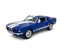 KiNSMART 1967 Ford Shelby Mustang GT500 1:38 Die-Cast with Pullback Action - Blue 5-Inch KT5372D