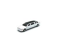 Kinsmart 1999 Lincoln Town Car White Stretch Limousine 1:38 Scale Die