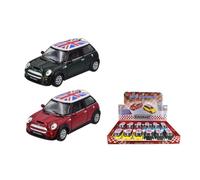 Kinsmart 5" Die Cast Mini Cooper S With Union Jack (Colours Vary) Kinsmart Multicolor
